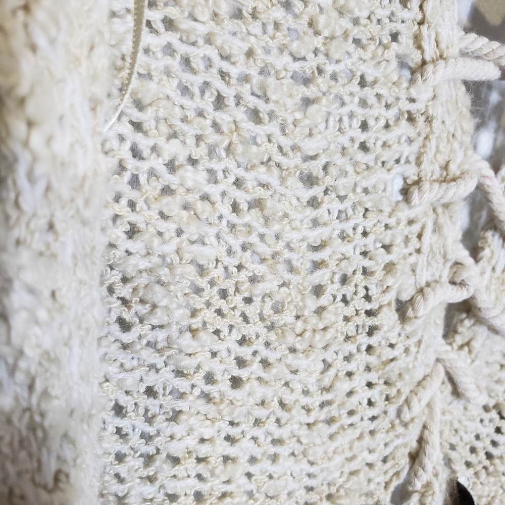 Knox Rose Cozy Cream Knit Sweater Medium - Picture 8 of 12